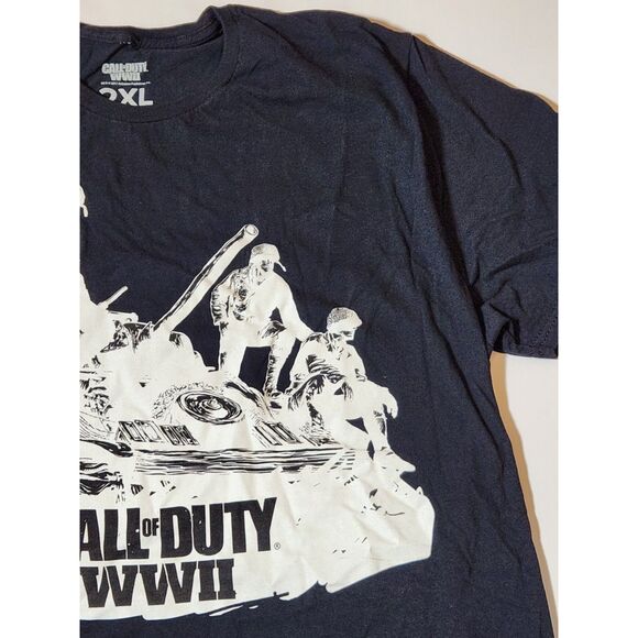 Call of Duty WWII Black Tee – Men’s 2XL, Short Sleeve Gamer Shirt – Activision - Picture 8 of 9